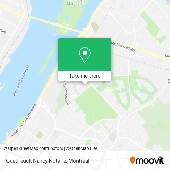 Gaudreault Nancy Notaire map