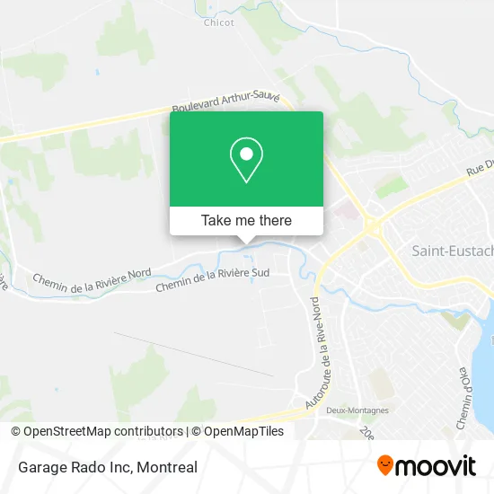 Garage Rado Inc map