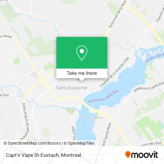 Capt'n Vape St-Eustach map