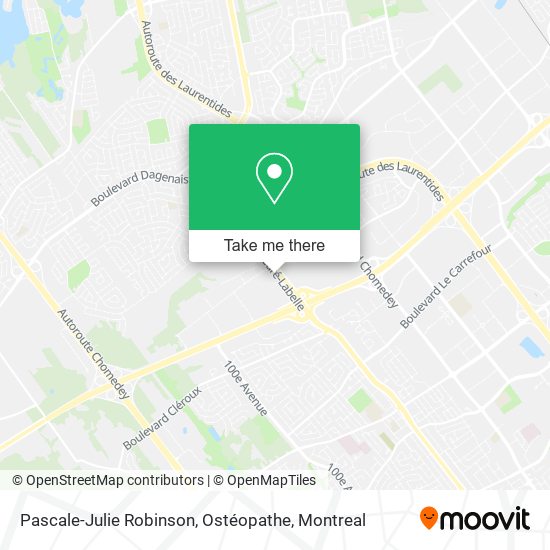 Pascale-Julie Robinson, Ostéopathe map