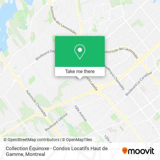 Collection Équinoxe - Condos Locatifs Haut de Gamme map