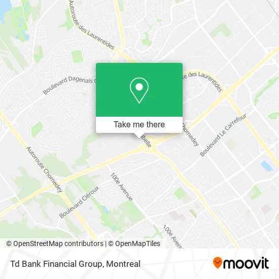 Td Bank Financial Group map
