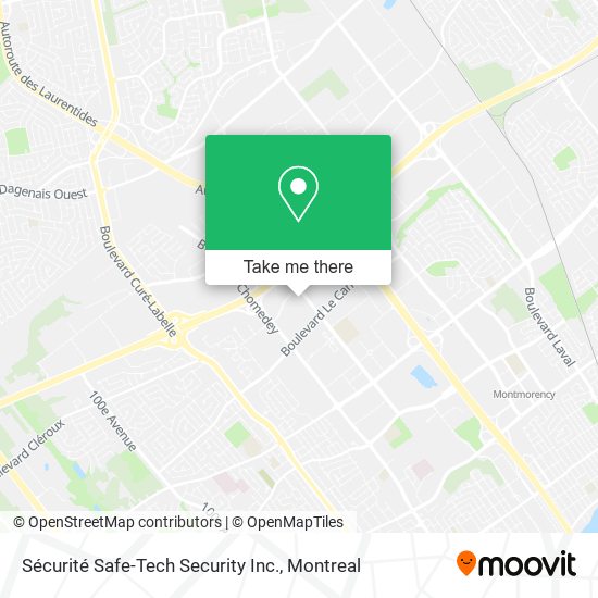 Sécurité Safe-Tech Security Inc. map