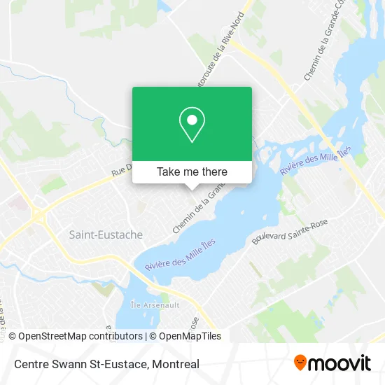 Centre Swann St-Eustace map