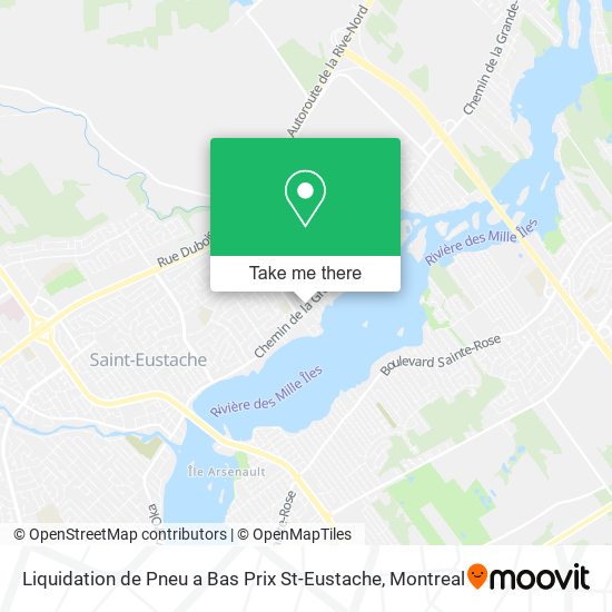 Liquidation de Pneu a Bas Prix St-Eustache map