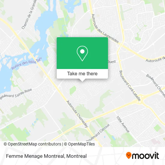 Femme Menage Montreal map