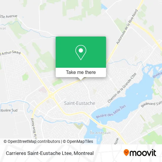 Carrieres Saint-Eustache Ltee map