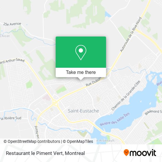 Restaurant le Piment Vert map