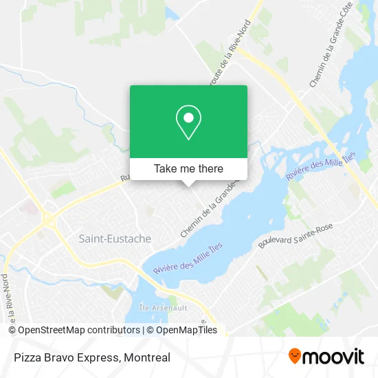 Pizza Bravo Express map