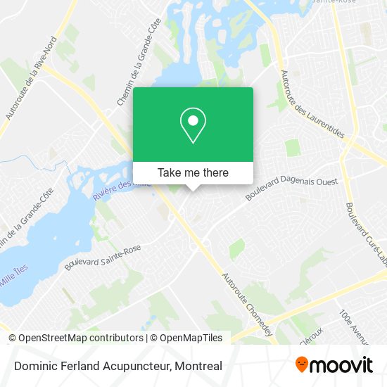 Dominic Ferland Acupuncteur map