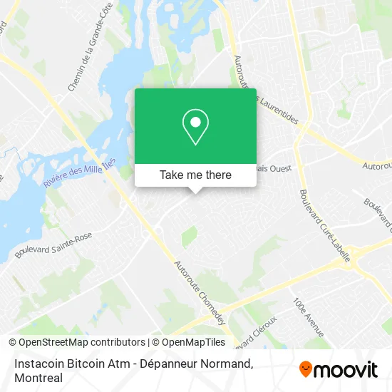 Instacoin Bitcoin Atm - Dépanneur Normand map