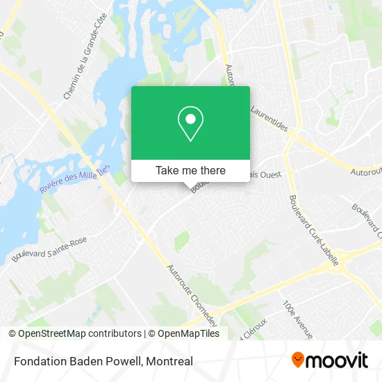 Fondation Baden Powell map