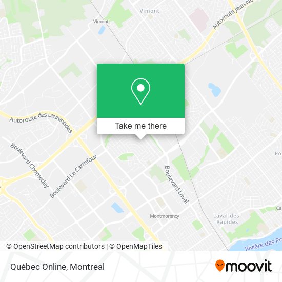 Québec Online map