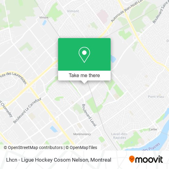 Lhcn - Ligue Hockey Cosom Nelson map
