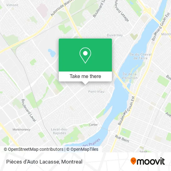 Pièces d'Auto Lacasse map