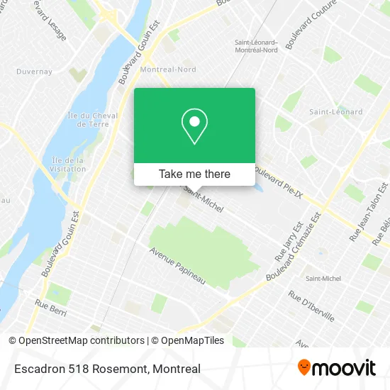 Escadron 518 Rosemont map