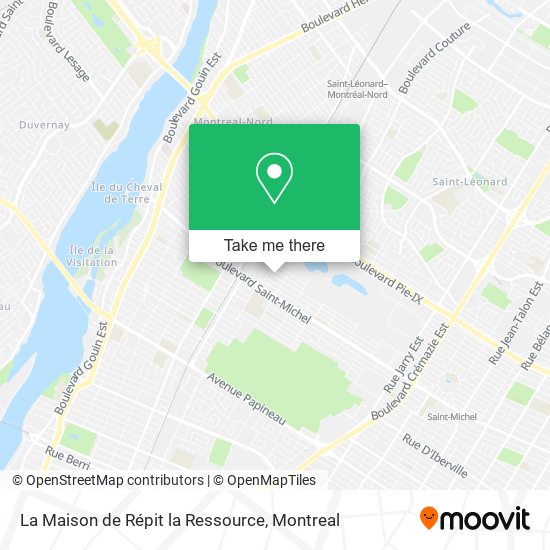 La Maison de Répit la Ressource map