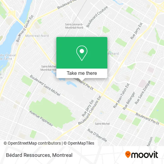 Bédard Ressources map