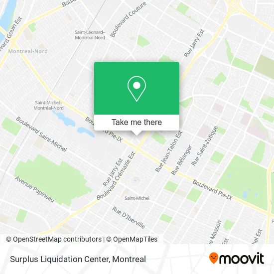 Surplus Liquidation Center map