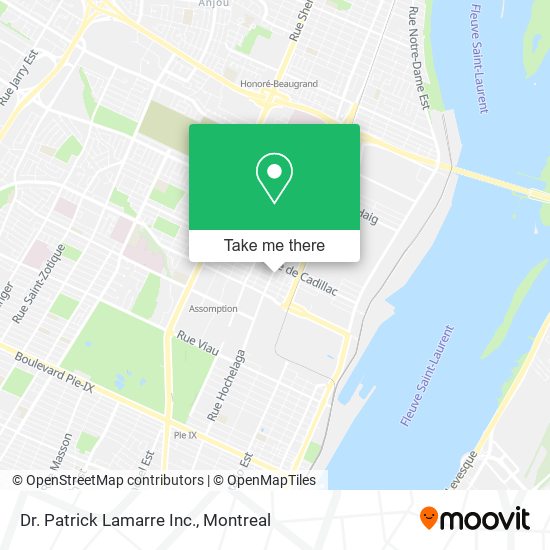 Dr. Patrick Lamarre Inc. map