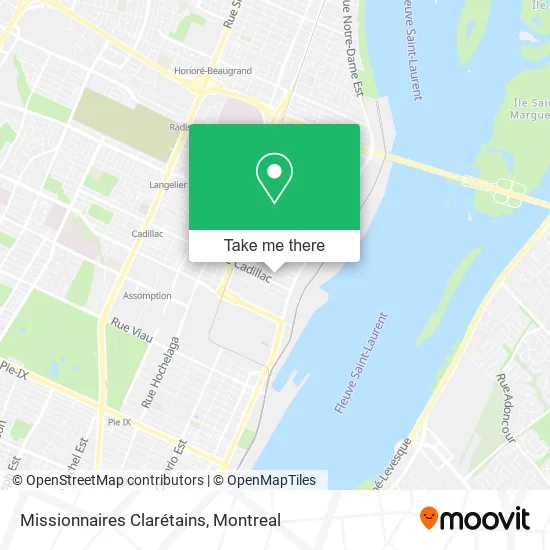 Missionnaires Clarétains map