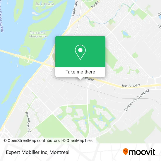 Expert Mobilier Inc map