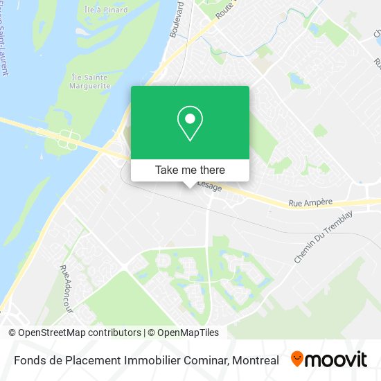 Fonds de Placement Immobilier Cominar map