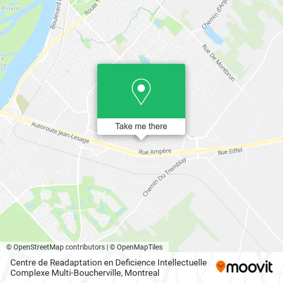 Centre de Readaptation en Deficience Intellectuelle Complexe Multi-Boucherville map
