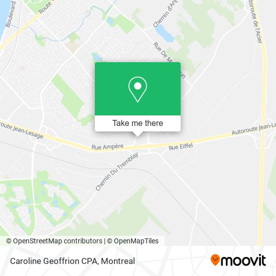 Caroline Geoffrion CPA map