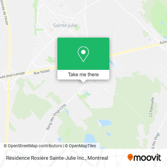 Résidence Rosière Sainte-Julie Inc. map