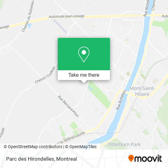 Parc des Hirondelles map