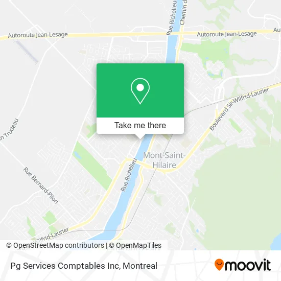 Pg Services Comptables Inc map