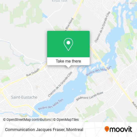 Communication Jacques Fraser map