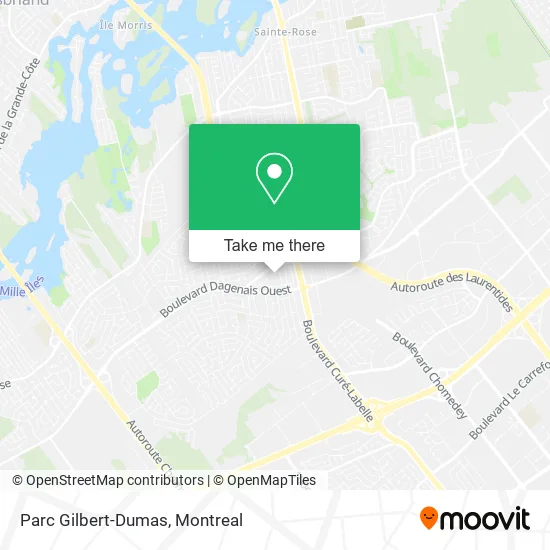 Parc Gilbert-Dumas map