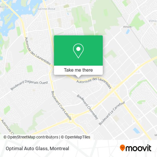 Optimal Auto Glass map