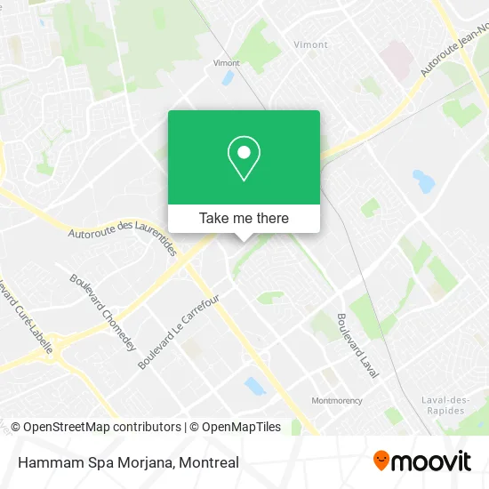 Hammam Spa Morjana map