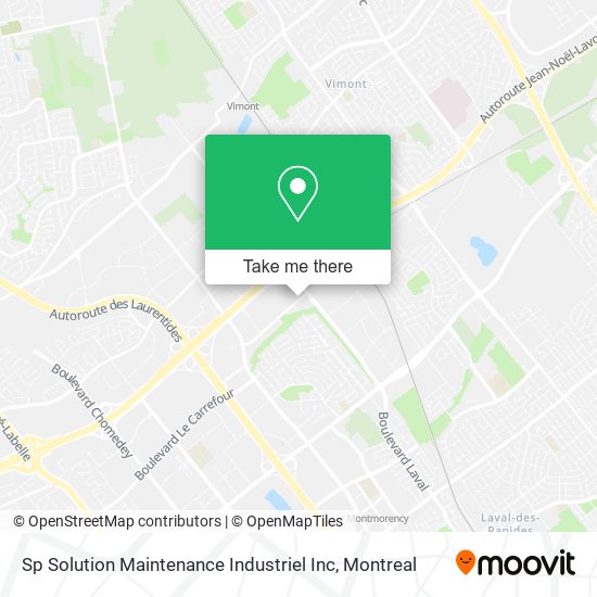 Sp Solution Maintenance Industriel Inc map