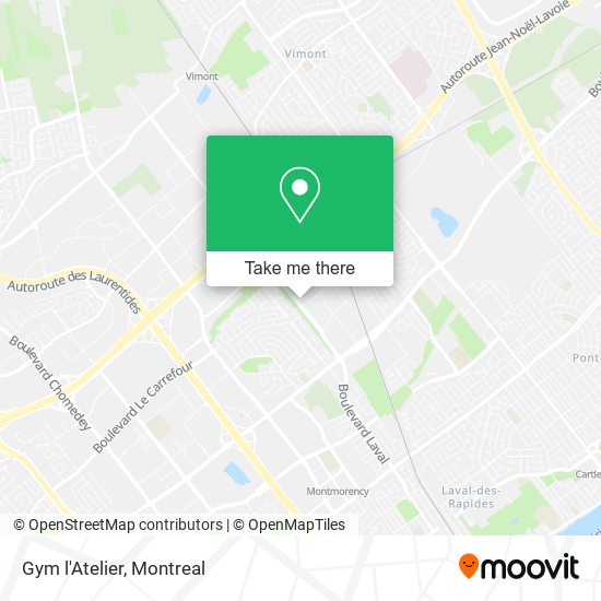 Gym l'Atelier map