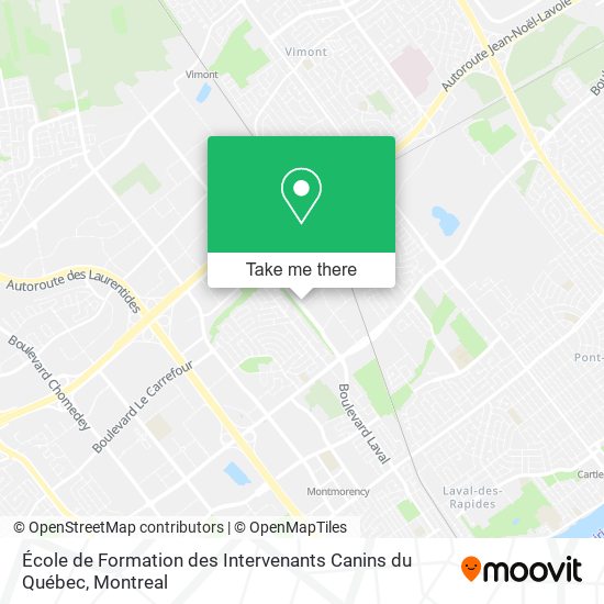 École de Formation des Intervenants Canins du Québec map