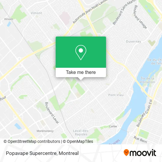 Popavape Supercentre map