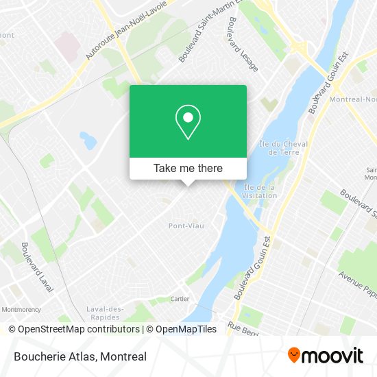 Boucherie Atlas map