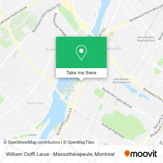 William Cioffi Larue - Massothérapeute map