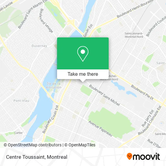 Centre Toussaint map