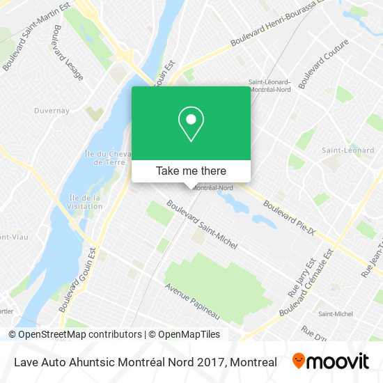 Lave Auto Ahuntsic Montréal Nord 2017 map