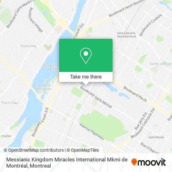 Messianic Kingdom Miracles International Mkmi de Montréal map