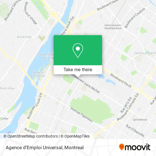 Agence d'Emploi Universal map