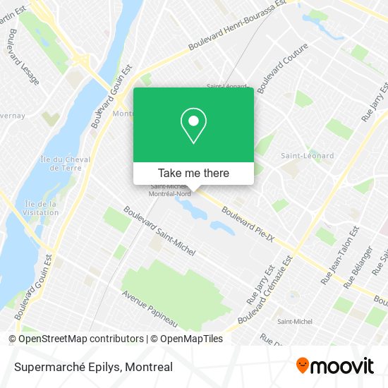 Supermarché Epilys map