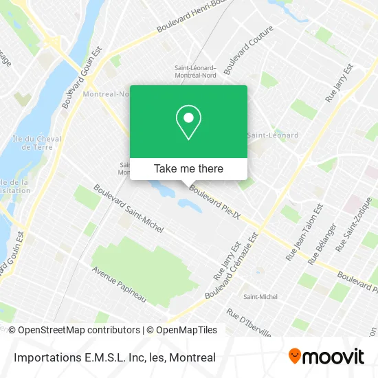 Importations E.M.S.L. Inc, les map