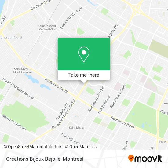 Creations Bijoux Bejolie map