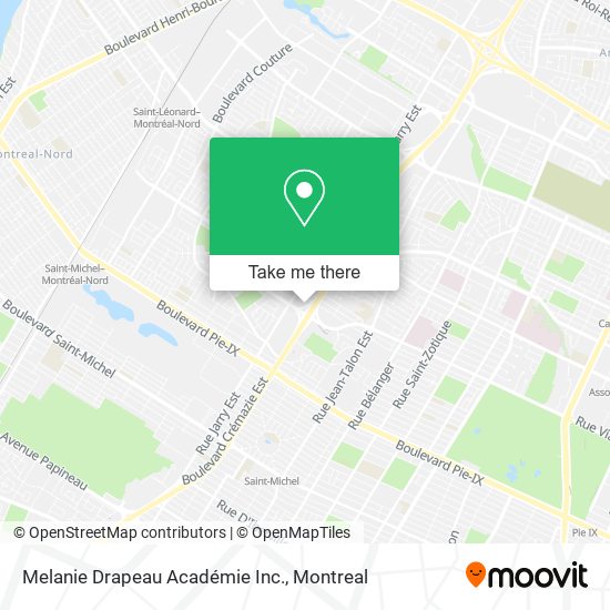 Melanie Drapeau Académie Inc. map